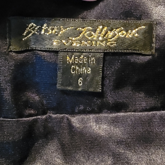 Betsey Johnson Black Sequin Baby Doll Evening Dress, Size 6 - Picture 4 of 6